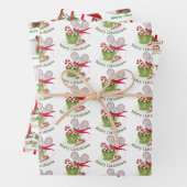 Kerstmis Cheer Matte 19" x 29" Inpakpapier Vel (In situ)