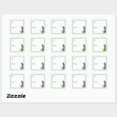 Kerstmis Cheetah Cadeau Sticker (Vel)