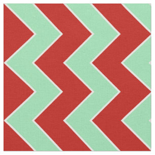 Kerstmis-Chevron Stripe Zigzag Geometric Fabric Stof