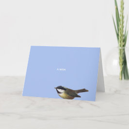 Kerstmis Chickadee Wish Kaart