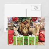 Kerstmis - Chihuahua - Blauw - Kostbaar - Yogi Feestdagenkaart (Voorkant / Achterkant)