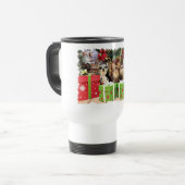 Kerstmis - Chihuahua - Blue - Precious - Yogi Reisbeker (Voorkant links)