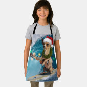 Kerstmis Chihuahua Surfing Schort (Insitu)