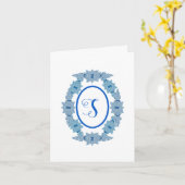 Kerstmis Chinoiserie Gemberpotten Bedankkaart Kaart (Gele Bloem)