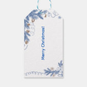 Kerstmis Chinoiserie Herten Cadeaulabel (Achterkant)