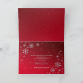 Kerstmis - Christelijk - Bijbel / nieuwe flakes Feestdagen Kaart (Binnen)