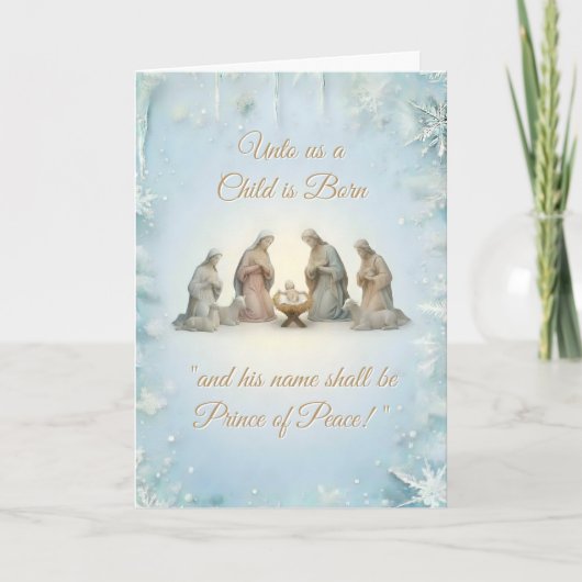 Kerstmis Christelijk Design Kaart (Voorkant)