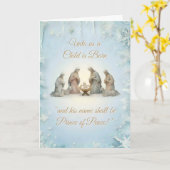 Kerstmis Christelijk Design Kaart (Gele Bloem)