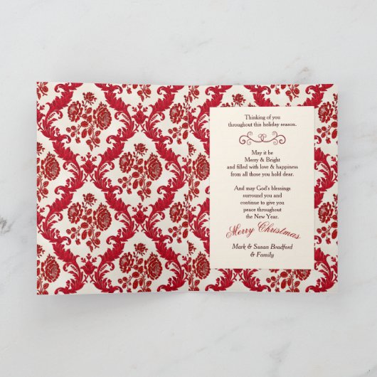 Kerstmis Christelijk - Grootste cadeau - lint Feestdagen Kaart (Binnen)