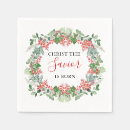 Kerstmis Christus de Redder is Geboren Servet