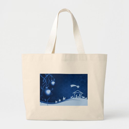 Kerstmis - Christus is geboren Grote Tote Bag (Voorkant)