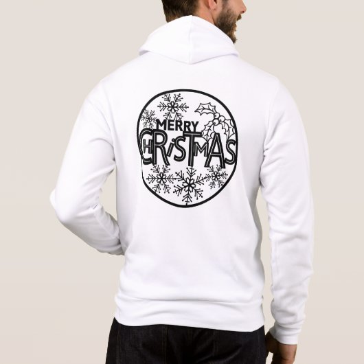 Kerstmis Cirkel Ontwerp-64656 Hoodie (Achterkant)