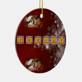Kerstmis Cirkel Ornament, Christus Keramisch Ornament (Rechts)