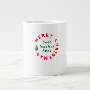 Kerstmis Citaat Typografie voor Lerarendag Grote Koffiekop