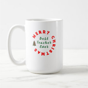 Kerstmis Citaat Typografie voor Lerarendag Koffiemok