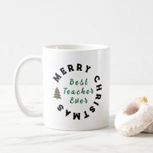 Kerstmis Citaat Typografie voor Lerarendag Koffiemok