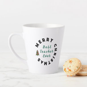 Kerstmis Citaat Typografie voor Lerarendag Latte Mok