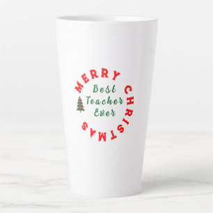 Kerstmis Citaat Typografie voor Lerarendag Latte Mok