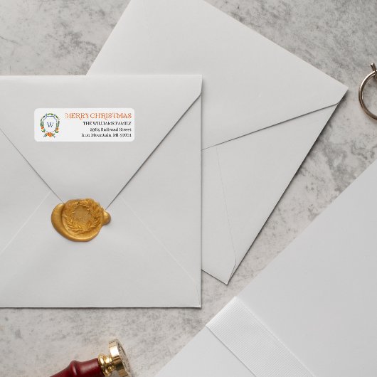 Kerstmis Citrus Botanisch | Label retouradres