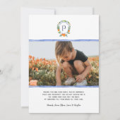 Kerstmis Citrus Botanische Bloemen | Vakantie foto Feestdagenkaart (Achterkant)