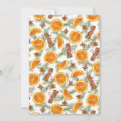 Kerstmis Citrus Spice Winter groen Foto Feestdagenkaart (Achterkant)