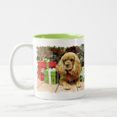 Kerstmis - Cockalier - Suzy Tweekleurige Koffiemok (Links)