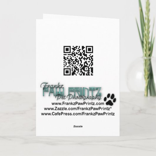 Kerstmis - Cockapoo - Aanhangwagen Feestdagen Kaart (Achterkant)