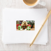 Kerstmis - Cockapoo - Buddy Etiket (Insitu)