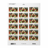 Kerstmis - Cockapoo - Buddy Etiket (Full Sheet)