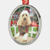 Kerstmis - Cockapoo - Buddy Metalen Ornament (Links)