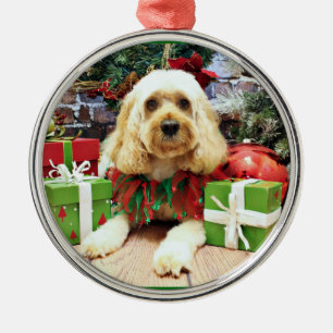 Kerstmis - Cockapoo - Buddy Metalen Ornament