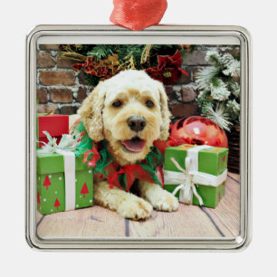 Kerstmis - Cockapoo - Cooper Metalen Ornament