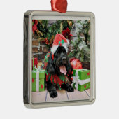 Kerstmis - Cockapoo - Jack Metalen Ornament (Rechts)