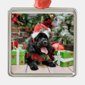 Kerstmis - Cockapoo - Jack Metalen Ornament (Voorkant)