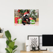 Kerstmis - Cockapoo - Jack Poster (Thuiskantoor)