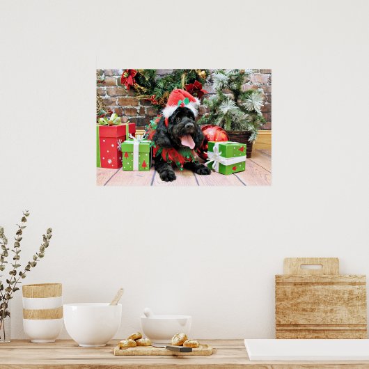 Kerstmis - Cockapoo - Jack Poster (Keuken)