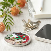 Kerstmis - Cockapoo - KC Sleutelhanger (Zijkant)