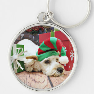 Kerstmis - Cockapoo - KC Sleutelhanger