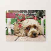 Kerstmis - Cockapoo - Ruby Legpuzzel (Horizontaal)
