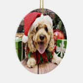 Kerstmis - Cockapoo - Sadie Keramisch Ornament (Rechts)
