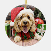Kerstmis - Cockapoo - Sadie Keramisch Ornament (Voorkant)