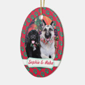 Kerstmis - Cockapoo Sophie - Reba Shepherd Keramisch Ornament (Links)