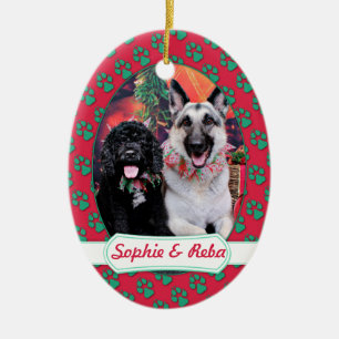 Kerstmis - Cockapoo Sophie - Reba Shepherd Keramisch Ornament