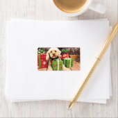 Kerstmis - Cockapoo - Trailer Etiket (Insitu)