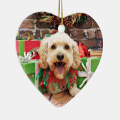 Kerstmis - Cockapoo - Trixie Keramisch Ornament (Rechts)