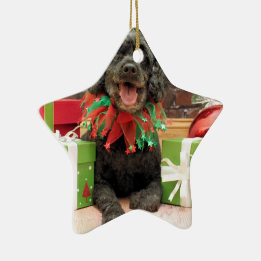 Kerstmis - Cockapoo - Trumbo Keramisch Ornament (Rechts)