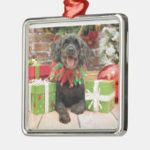 Kerstmis - Cockapoo - Trumbo Metalen Ornament (Links)
