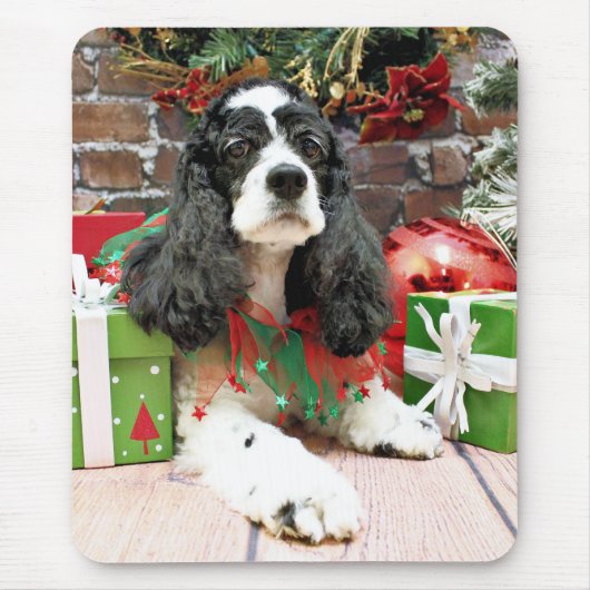 Kerstmis - Cocker Spaniel - Laci Muismat (Voorkant)