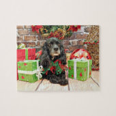 Kerstmis - Cocker Spaniel - Lily Legpuzzel (Horizontaal)