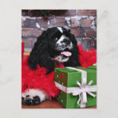 Kerstmis - Cocker Spaniel - Maggie Feestdagenkaart (Voorkant)
